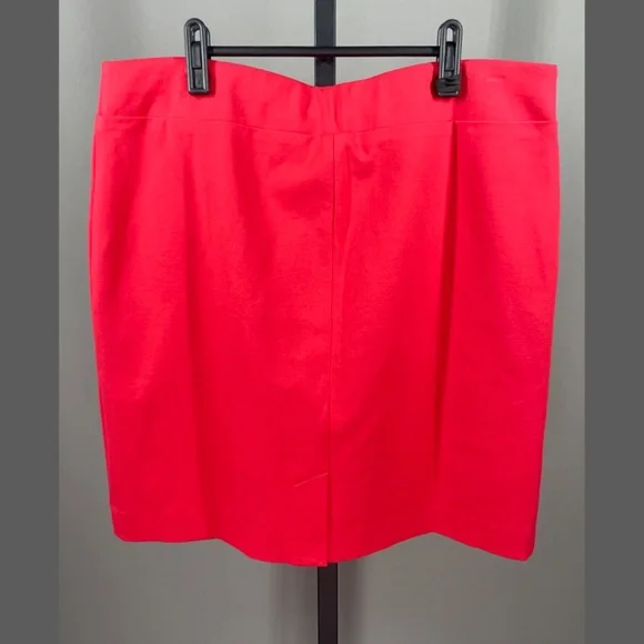NEW J Jill Skirt Womens Large petite red pencil straight short business cocktail - Picture 6 of 8